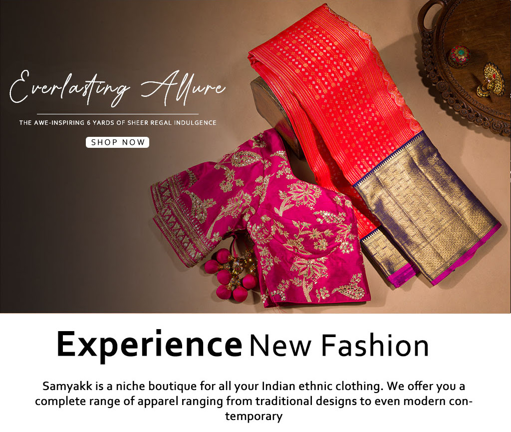 Unwrap Luxury: Effortless Pure Silk Saree Shopping at Samyakk.com